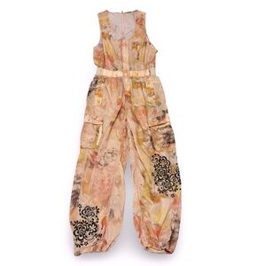 SOLD… NWOT Free People Movement Embroidered Color-Burst Jumpsuit Women’s Size XS